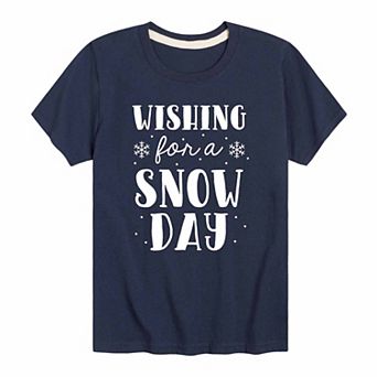 Boys 8-20 Wishing For A Snowday Graphic Tee