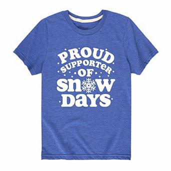 Boys 8-20 Proud Supporter Of Snow Days Graphic Tee