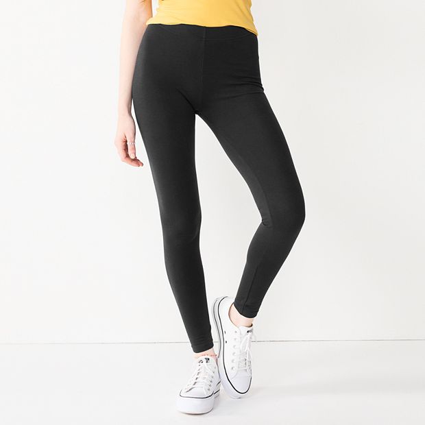 Express Casual Supersoft Ankle Leggings Black Women's XS