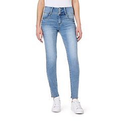 No Boundaries Junior's Heart Print High Rise Cropped Jeans - 7 at   Women's Jeans store