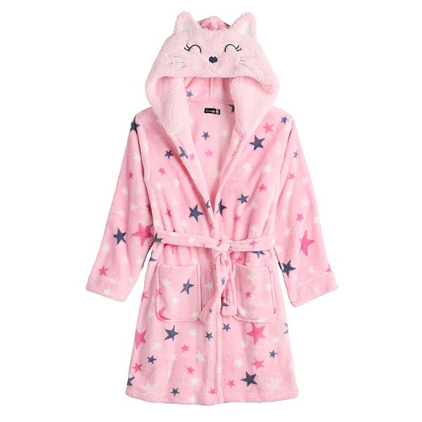 Girls 412 Cuddl Duds Hooded Robe