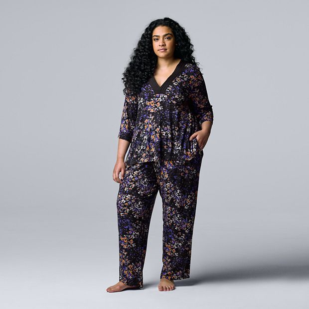 Simply vera discount plus size pajamas