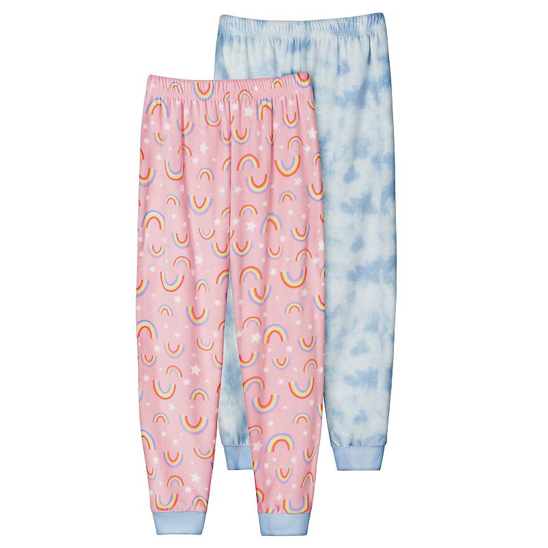 Girls Cuddl Duds 2-Piece Pajama Pants Pack, Girls, Size: 10-12, Brt Pink