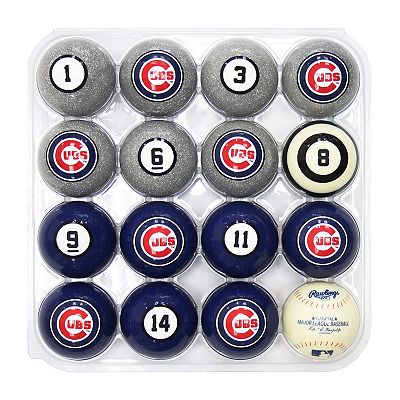 Chicago shops Cubs Billiard Balls Half Set