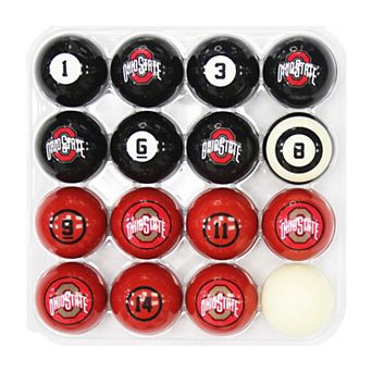Ohio State Buckeyes Billiard Ball Set