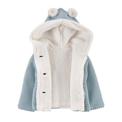 Baby Carter's Sherpa-Lined Cardigan