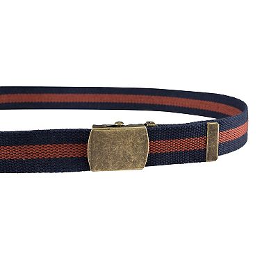 Men's Sonoma Goods For Life® Military Slide Buckle Fabric Belt