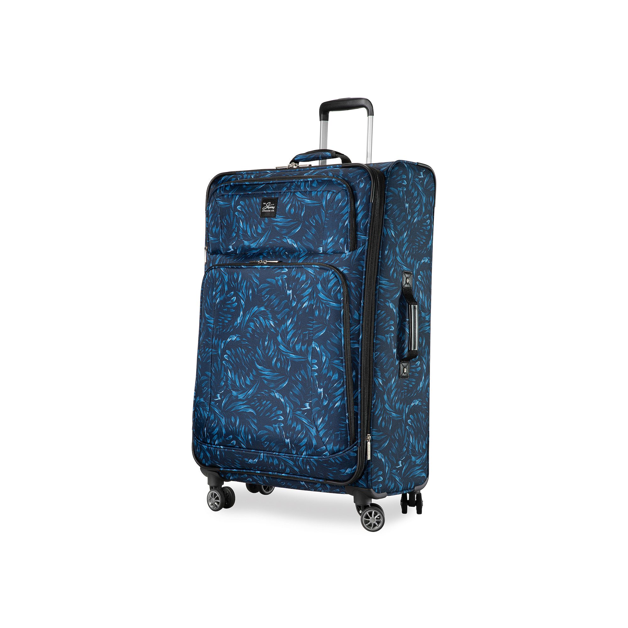 Skyway Flair Softside Spinner Luggage, Black Palm