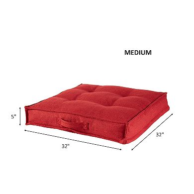 Greendale Home Fashions 32-in. Square Tufted Floor Pillow