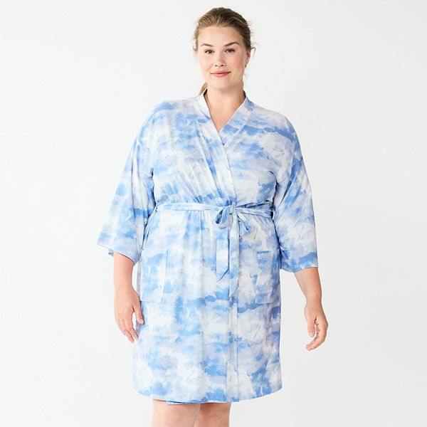 Plus Size Sonoma Goods For Life® Knee Length Wrap Robe