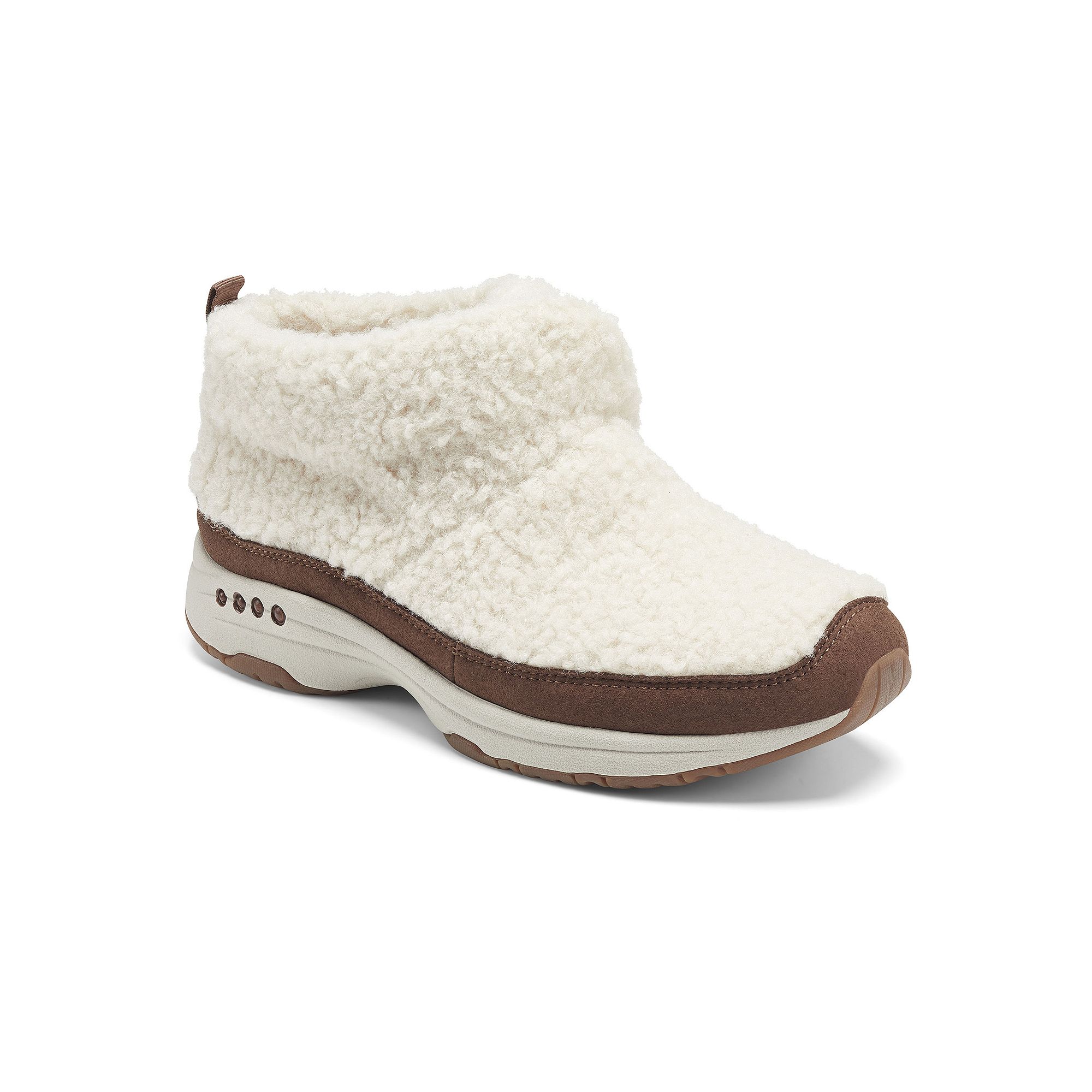 Easy Spirit Trippin Womens Slipper Boots, Size: 8 Wide, Light Natural