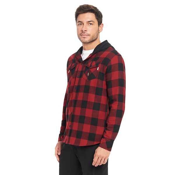 Men's Hurley Plaid Hooded Flannel