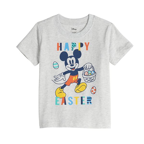 Toddler Boys Disney Mickey Mouse "Happy Easter" Graphic Tee by Jumping