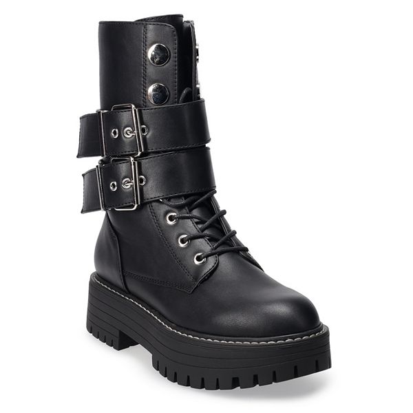 SO® Bookcase Women's Platform Combat Boots