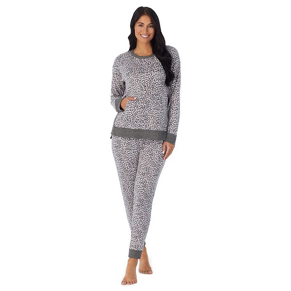 Women's Cuddl Duds® Kangaroo Pocket Pajama Top and Banded Bottom Pajama