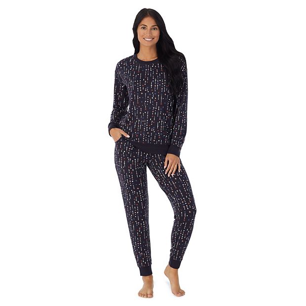 Women's Cuddl Duds® 3-pc. Henley Pajama Top, Banded Bottom Pajama Pants &  Headband Set