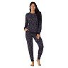 Women's Cuddl Duds® Kangaroo Pocket Pajama Top And Banded Bottom Pajama 