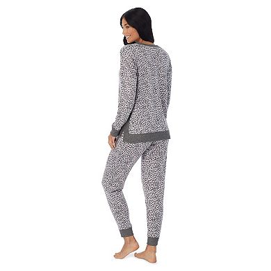 Petite Cuddl Duds® Kangaroo Pocket Pajama Top and Banded Bottom Pajama Pants Sleep Set