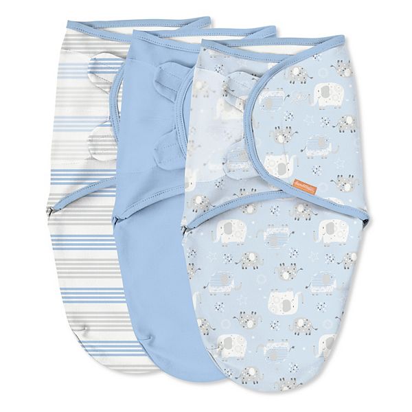 SwaddleMe Original Elephants and Stripes 3Pack Swaddles
