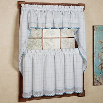 Sweet Home Adirondack 5 pc Cotton Kitchen Window Curtain Set