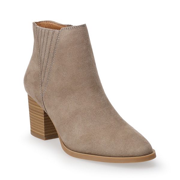 LC Lauren Conrad Loveseat Women s Ankle Boots Taupe 8 BrickSeek