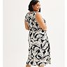 Plus Size Croft & Barrow® Print Challis Midi Dress