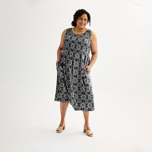 Sexy Plus Size Women's Fashion Print Strap Loose Long Dress - The Little  Connection