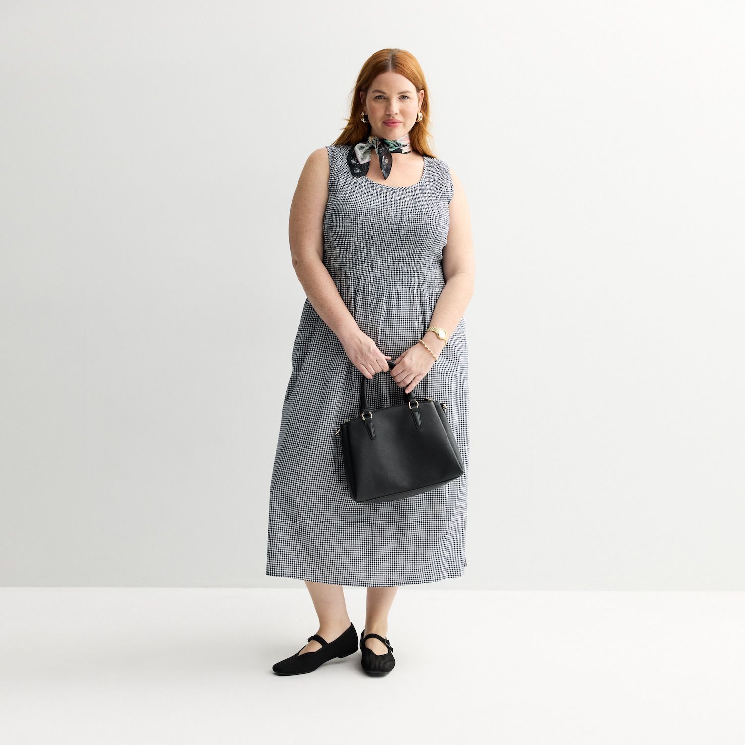 indigo midi dress Pretty Days Embroidered Denim Midi Dress