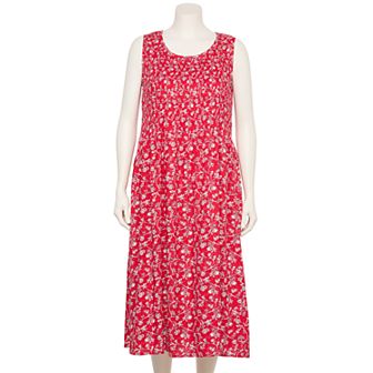 Plus Size Croft & Barrow® Smocked Midi Dress