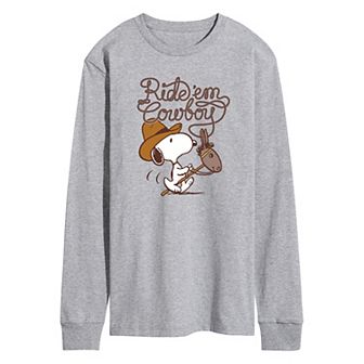 Men's Peanuts Ride Em Cowboy Tee
