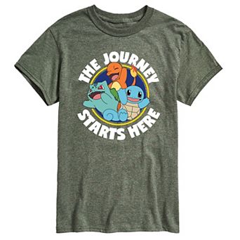 Men's Pokemon Journey Starts Tee