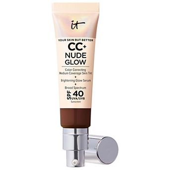 IT Cosmetics CC+ Nude Glow Lightweight Foundation + Glow Serum with SPF 40 and Niacinamide