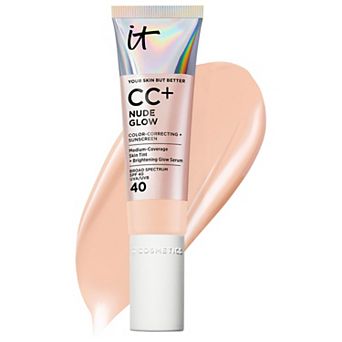 IT Cosmetics CC+ Nude Glow Lightweight Foundation + Glow Serum with SPF 40 and Niacinamide