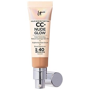 IT Cosmetics CC+ Nude Glow Lightweight Foundation + Glow Serum with SPF 40 and Niacinamide
