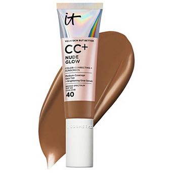 IT Cosmetics CC+ Nude Glow Lightweight Foundation + Glow Serum with SPF 40 and Niacinamide