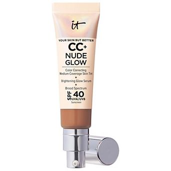 IT Cosmetics CC+ Nude Glow Lightweight Foundation + Glow Serum with SPF 40 and Niacinamide