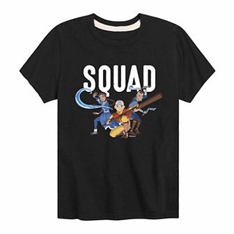 Boys 8-20 Avatar Aang Katara Sokka Squad Graphic Tee