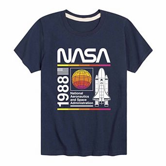 Boys 8-20 NASA Retro 1988 Graphic Tee
