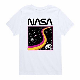 Boys 8-20 NASA Worm Star Field Graphic Tee