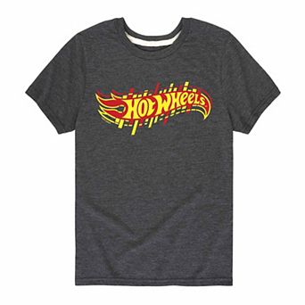 Boys 8-20 Hot Wheels Red And Yellow Logo Graphic Tee