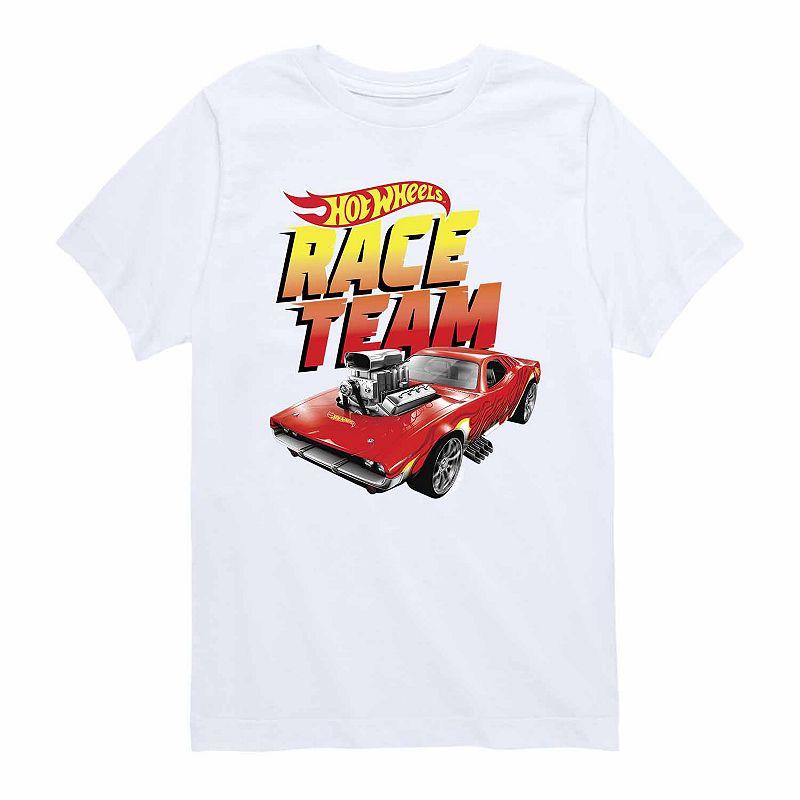 Boys 8-20 Hot Wheels Race Team Graphic Tee, Boys, Size: Small, White