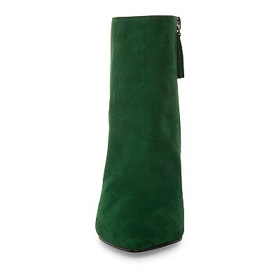 dark green dress boots Leather Boots – Dark Green Knee High Leather Boots main image 1