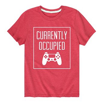 Boys 8-20 Currently Occupied Graphic Tee