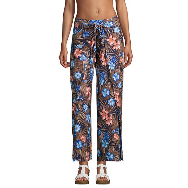 Women's Lands' End Swim Cover-Up Pareo Pants