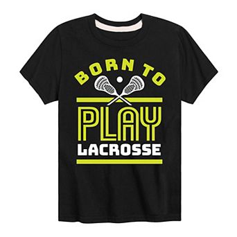 Boys 8-20 Born To Play Lacrosse Graphic Tee