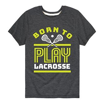 Boys 8-20 Born To Play Lacrosse Graphic Tee