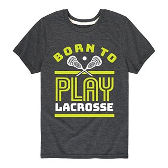 Boys 8-20 Born To Play Lacrosse Graphic Tee