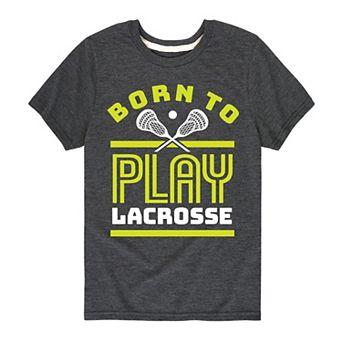 Boys 8-20 Born To Play Lacrosse Graphic Tee