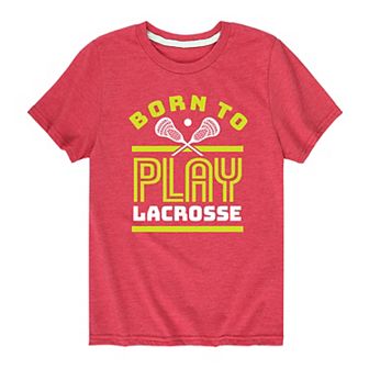 Boys 8-20 Born To Play Lacrosse Graphic Tee