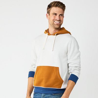 Men colorblock hoodie hotsell